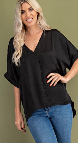 V-Neck High-Low Top *FINAL SALE*