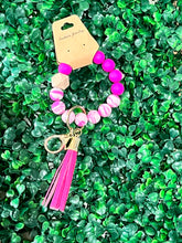 Load image into Gallery viewer, Silicone Beaded Key Rings