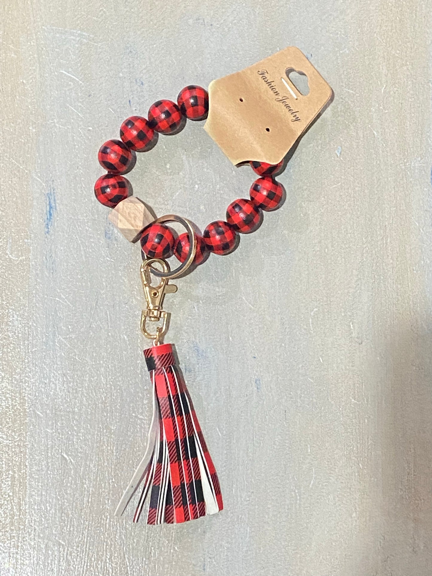 Rubber bead key chain