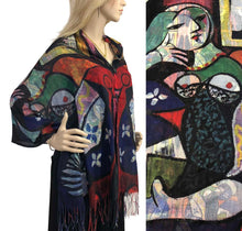 Load image into Gallery viewer, Button Shawl Cotton Feel