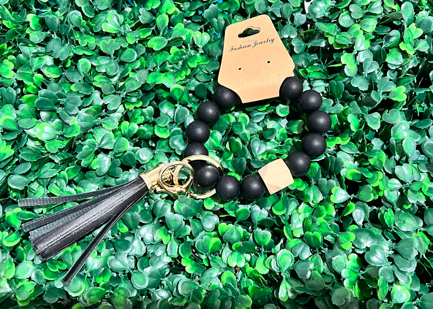 Rubber bead key chain