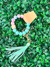 Load image into Gallery viewer, Silicone Beaded Key Rings