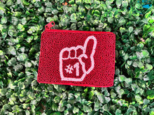 Load image into Gallery viewer, Gameday Seed Bead Coin Purse
