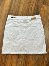 Load image into Gallery viewer, Jean Fringe Hem Skort