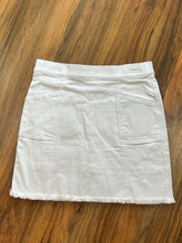 Load image into Gallery viewer, Jean Fringe Hem Skort