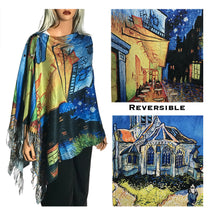 Load image into Gallery viewer, Reversible Suede Cloth Shawl With Bottons