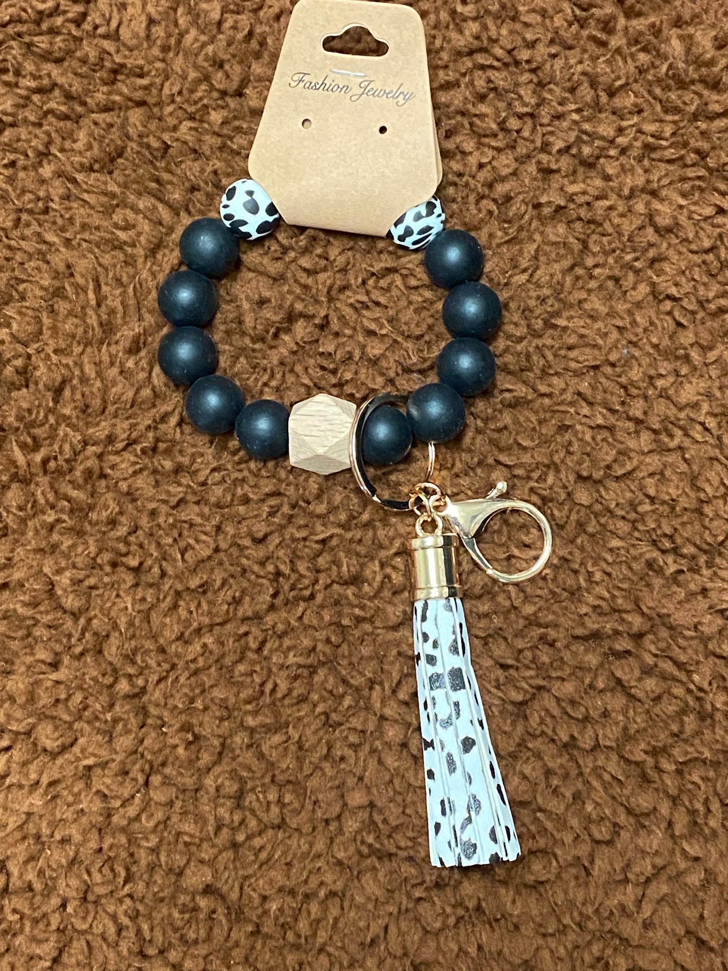Rubber bead key chain