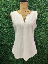 Load image into Gallery viewer, Gina Split Neck Sleeveless Top *FINAL SALE*
