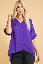 Load image into Gallery viewer, V-Neck High-Low Top