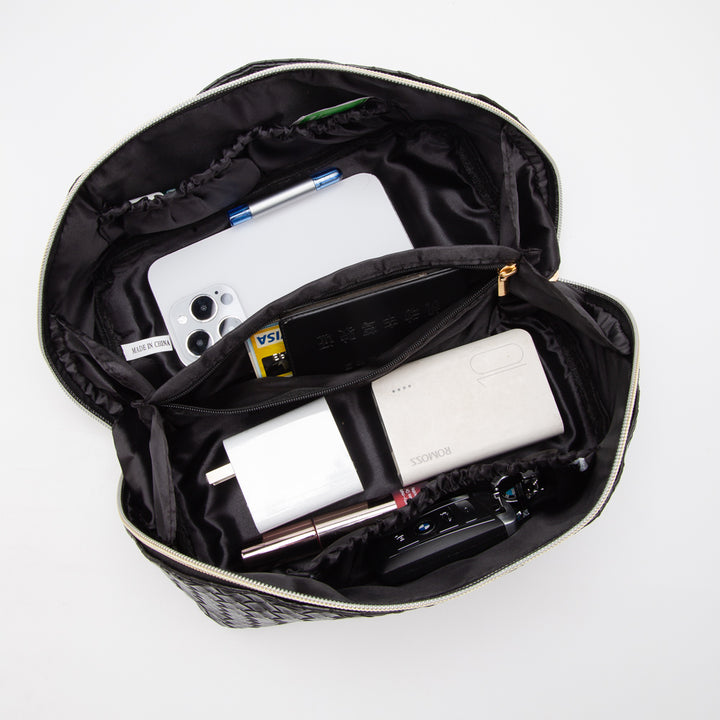 The Juliette Woven Makeup Bag