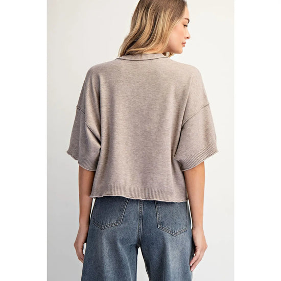 Crew-neck Cashmere Cardigan