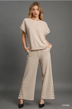 Load image into Gallery viewer, Ribbed Knit Wide Leg Pants
