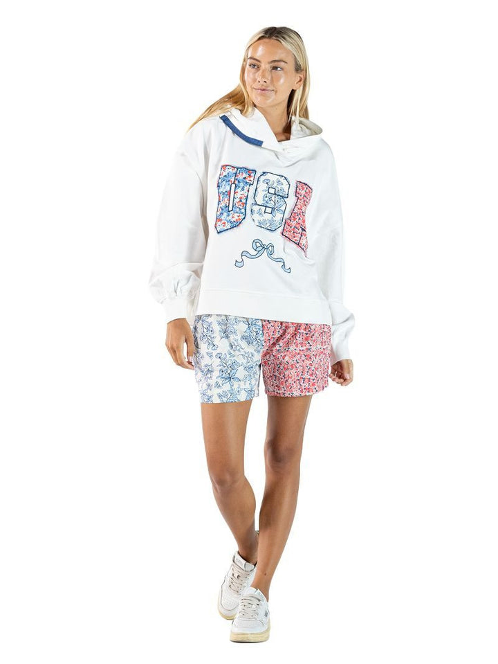 Stars & Petals Patchwork Shorts