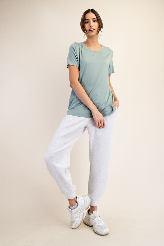 Viscose Modal Short Sleeve Top