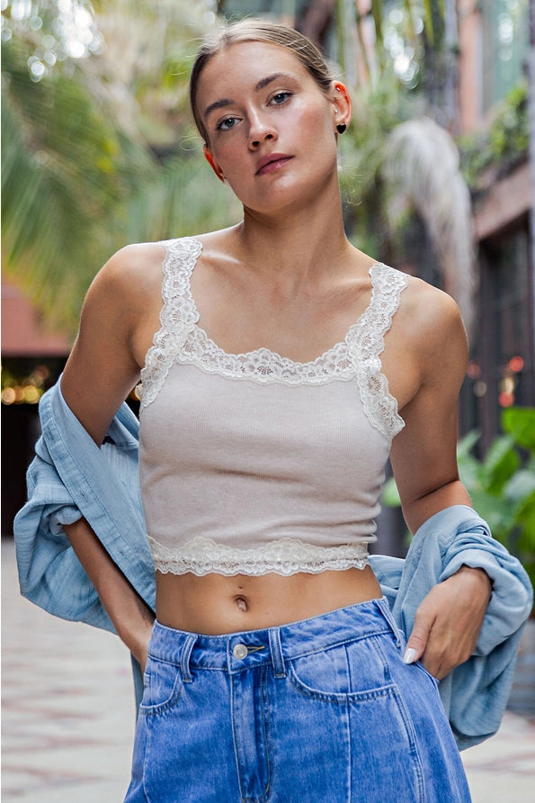 I Know You Lace Tank