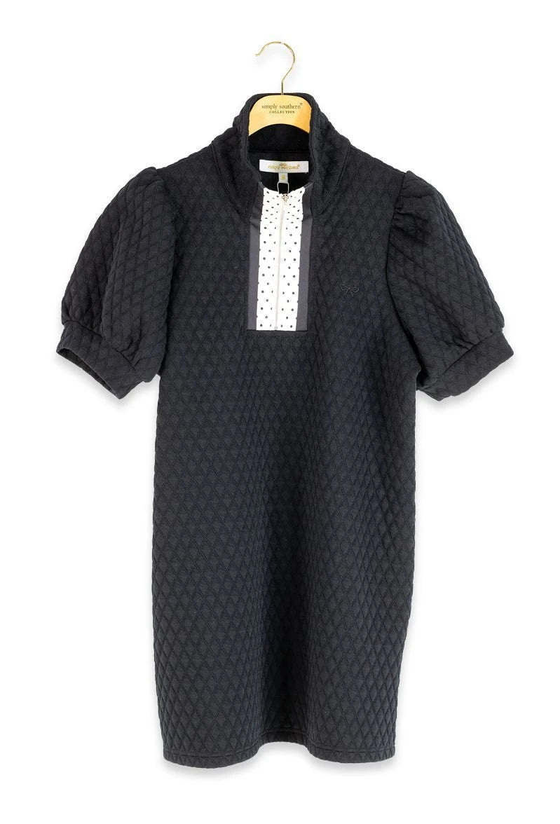 Zip Quilted Dress
