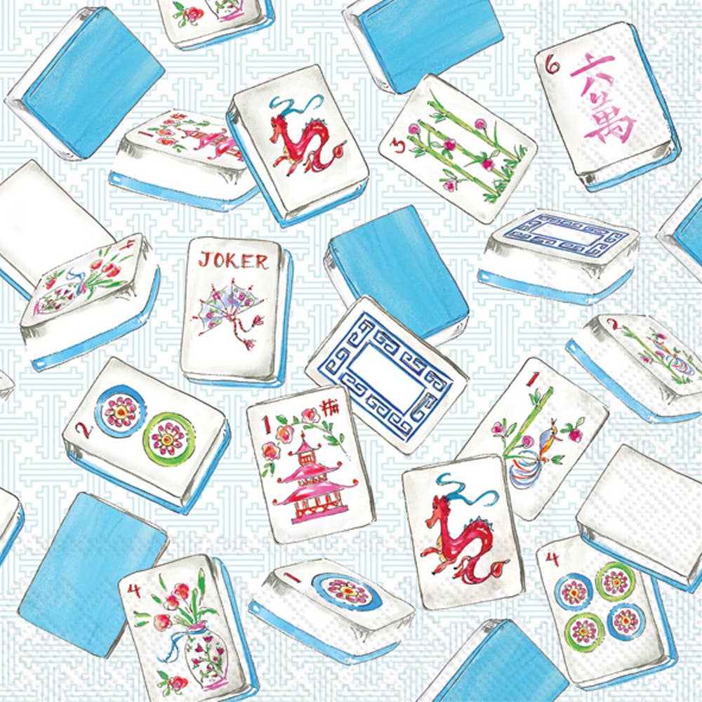 Mahjong Cocktail Napkins 20 pk