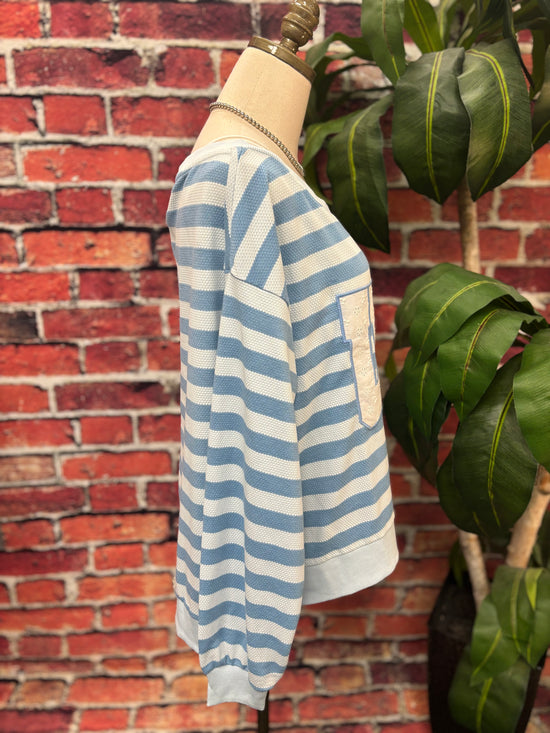 Coastal USA Stripe Lounge Top