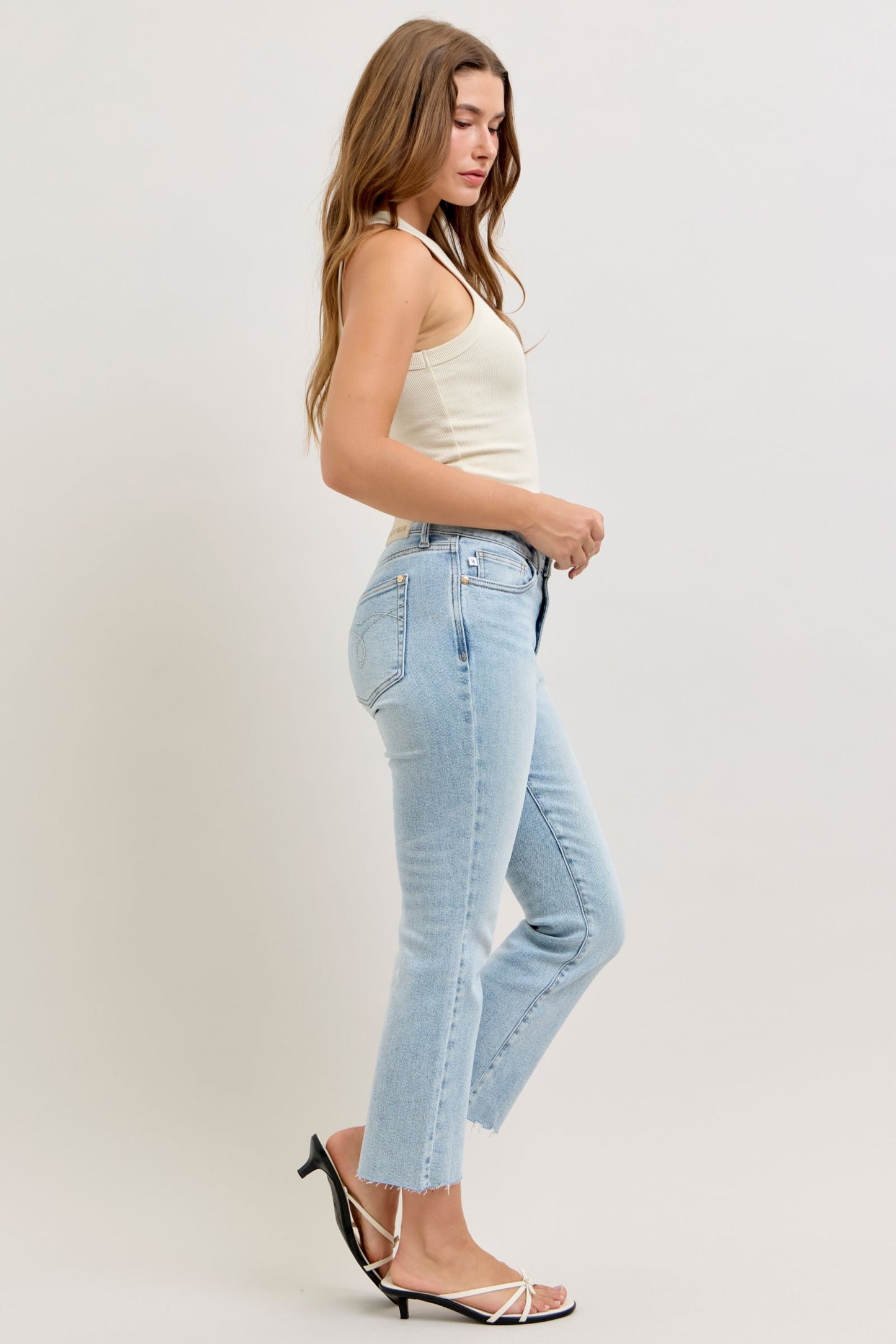 Judy Blue MR Kick Flare Crop