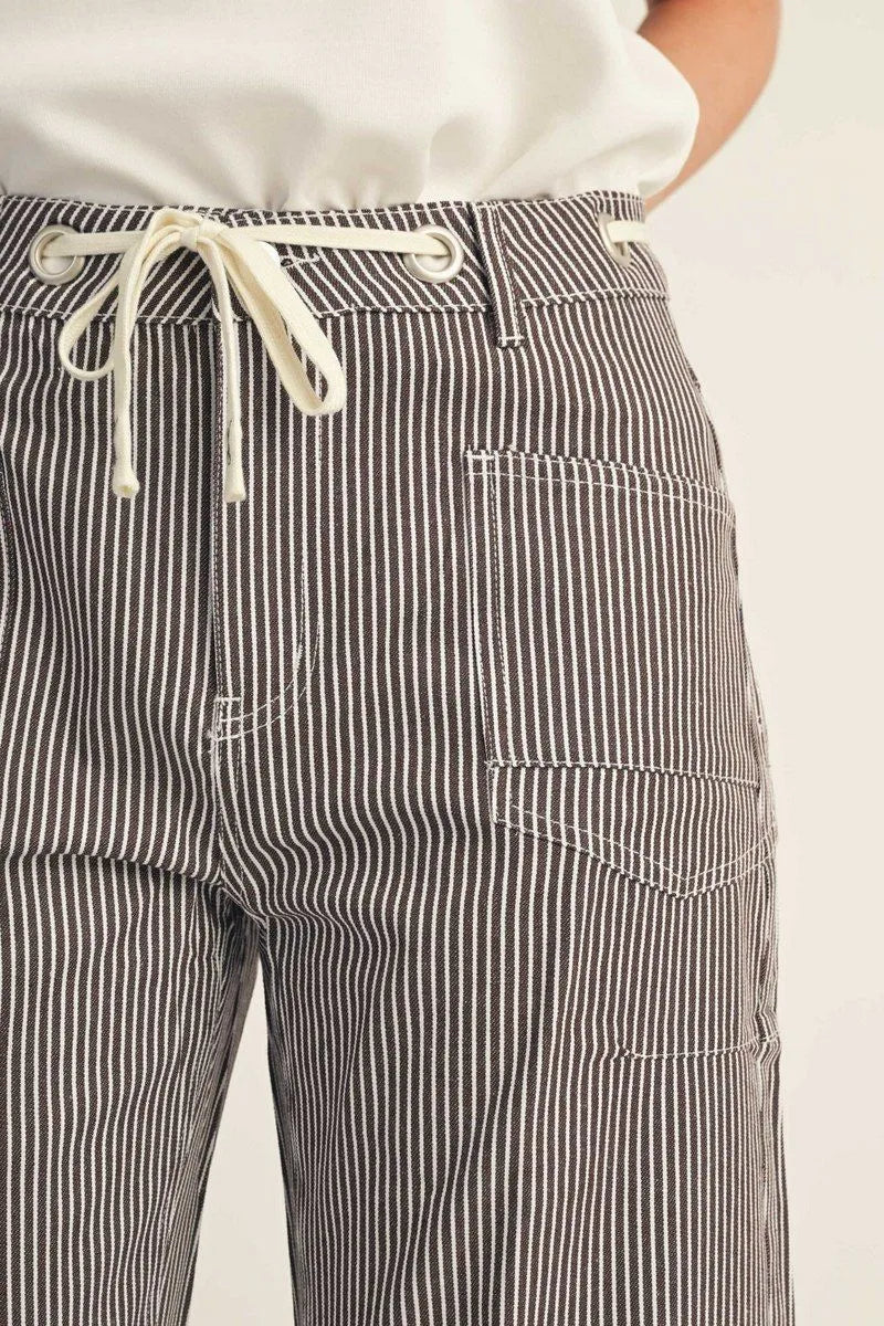 Striped Barrel Pant