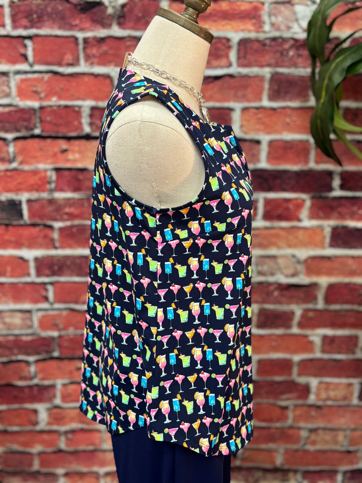 Sleeveless Key Hole Top