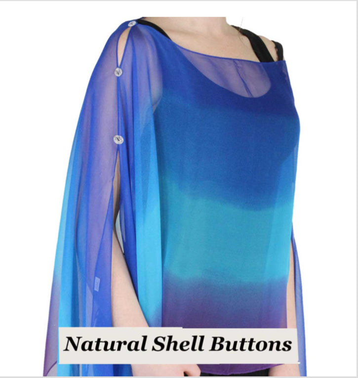 Silky Two Button Shawl