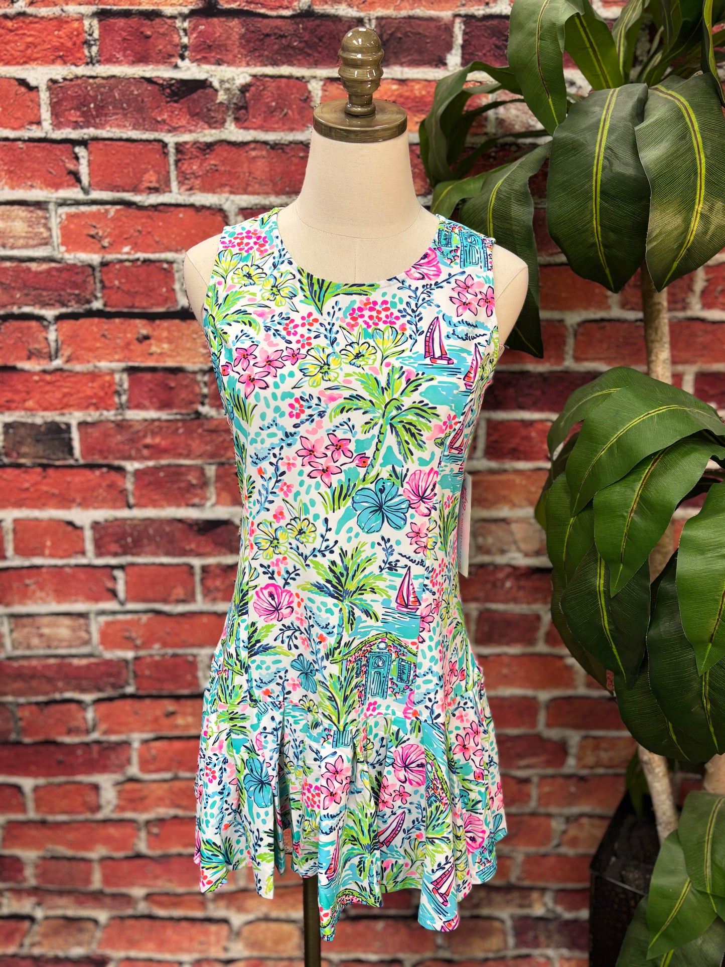 Coastal Cabana Swing Dress