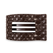 Load image into Gallery viewer, Flat Rectangle Hair Clip | Large | Truly Taupe Quilted
