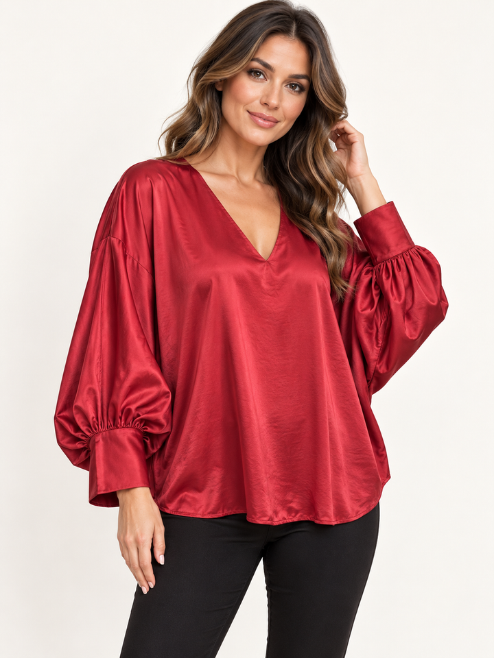 V-Neck Oversized Top