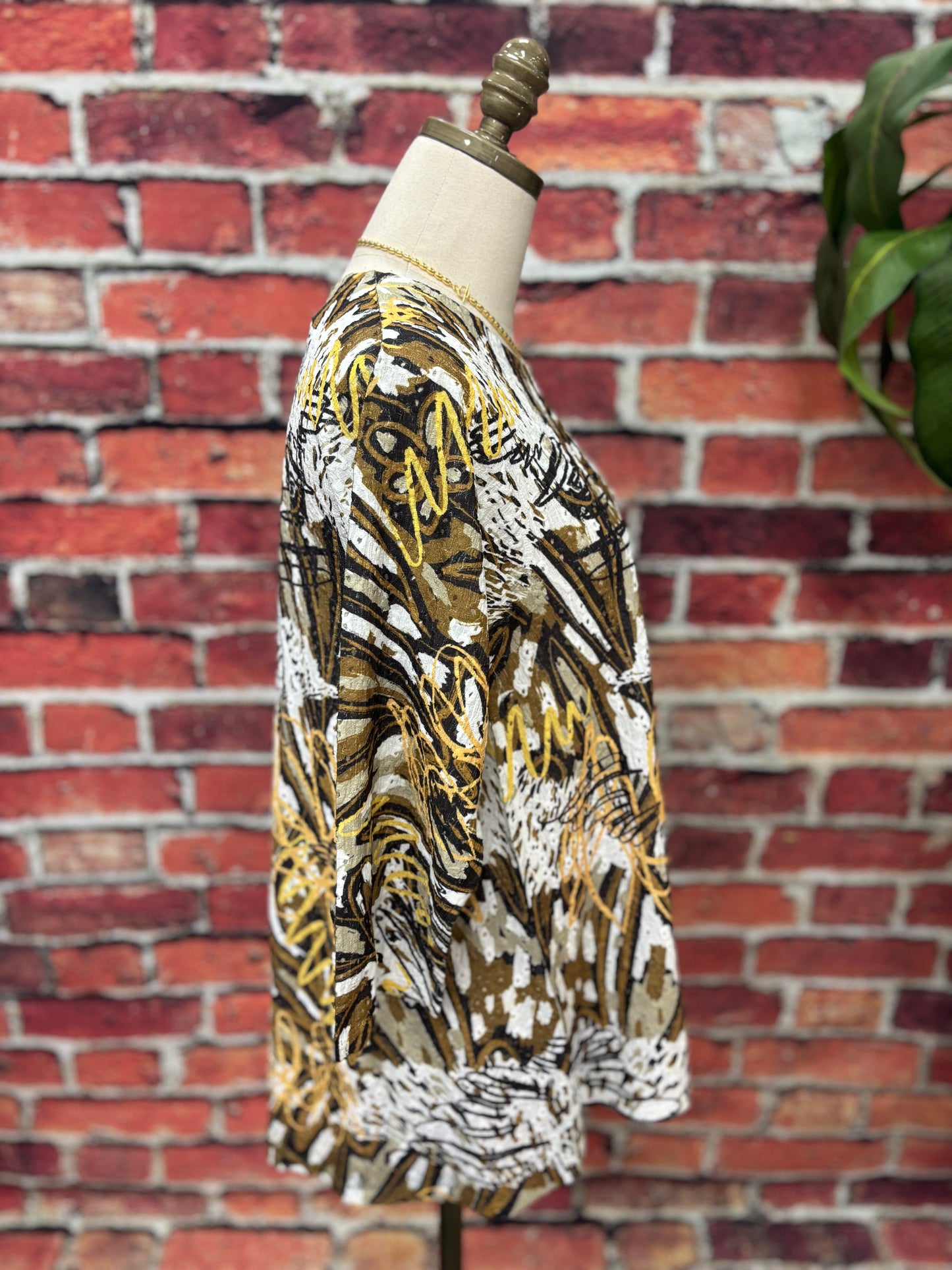 Golden Muse Eyelet Tunic