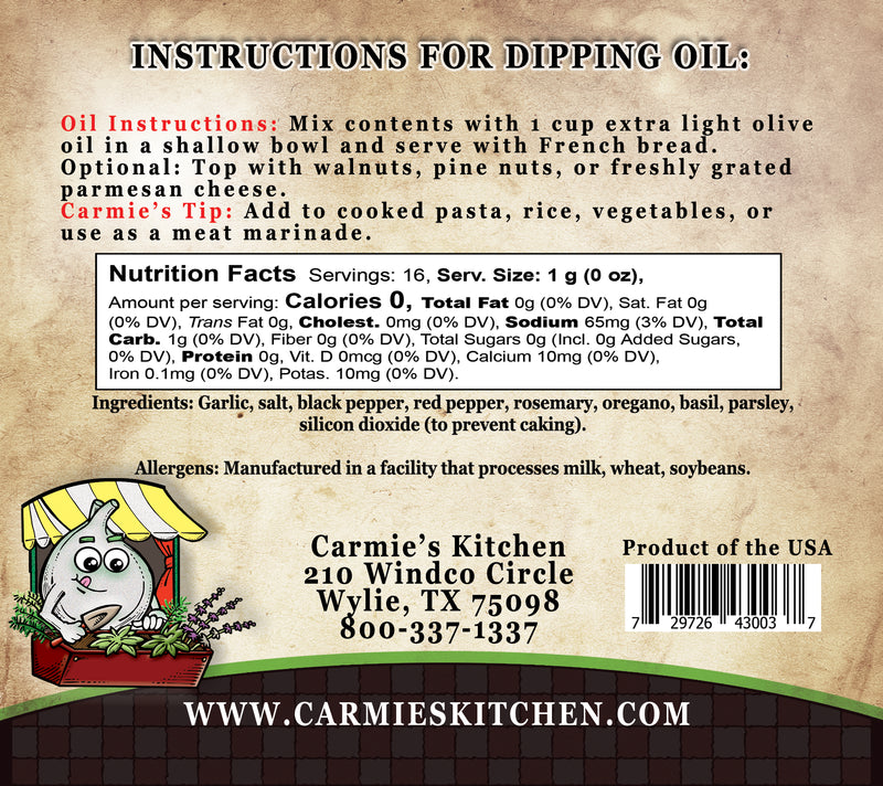 Herb Dipping Oil