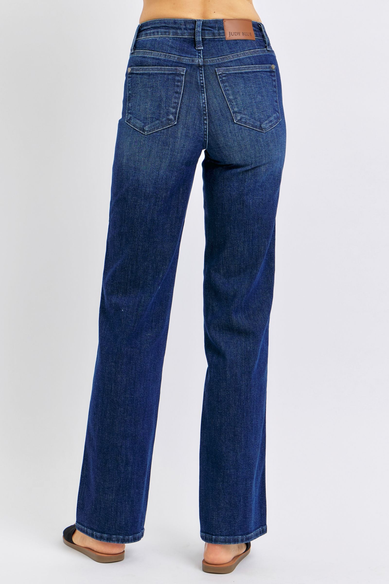 Judy Blue Mid Rise Tummy Control Classic Straight