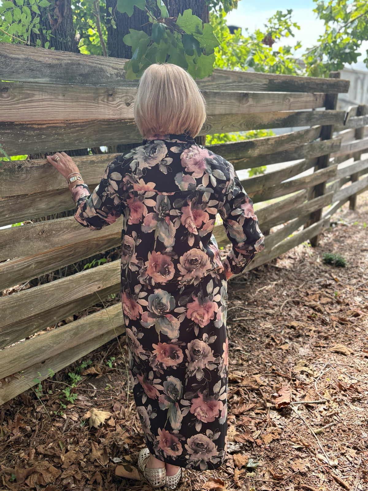Floral Button Down Maxi Dress