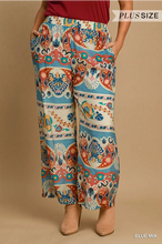 Load image into Gallery viewer, Wide Leg Border Print Pants
