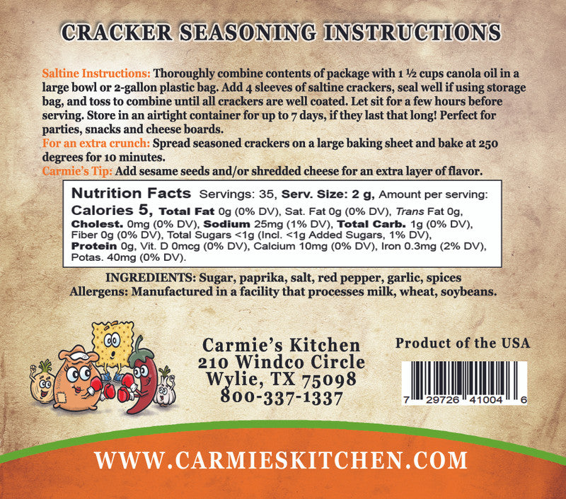 Cracker Seasonings