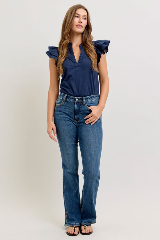 Judy Blue MR Bootcut W/Cell Phone Back Pkt & Slit
