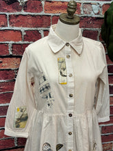 Load image into Gallery viewer, Vintage Storybook Cotton Shirt Dress
