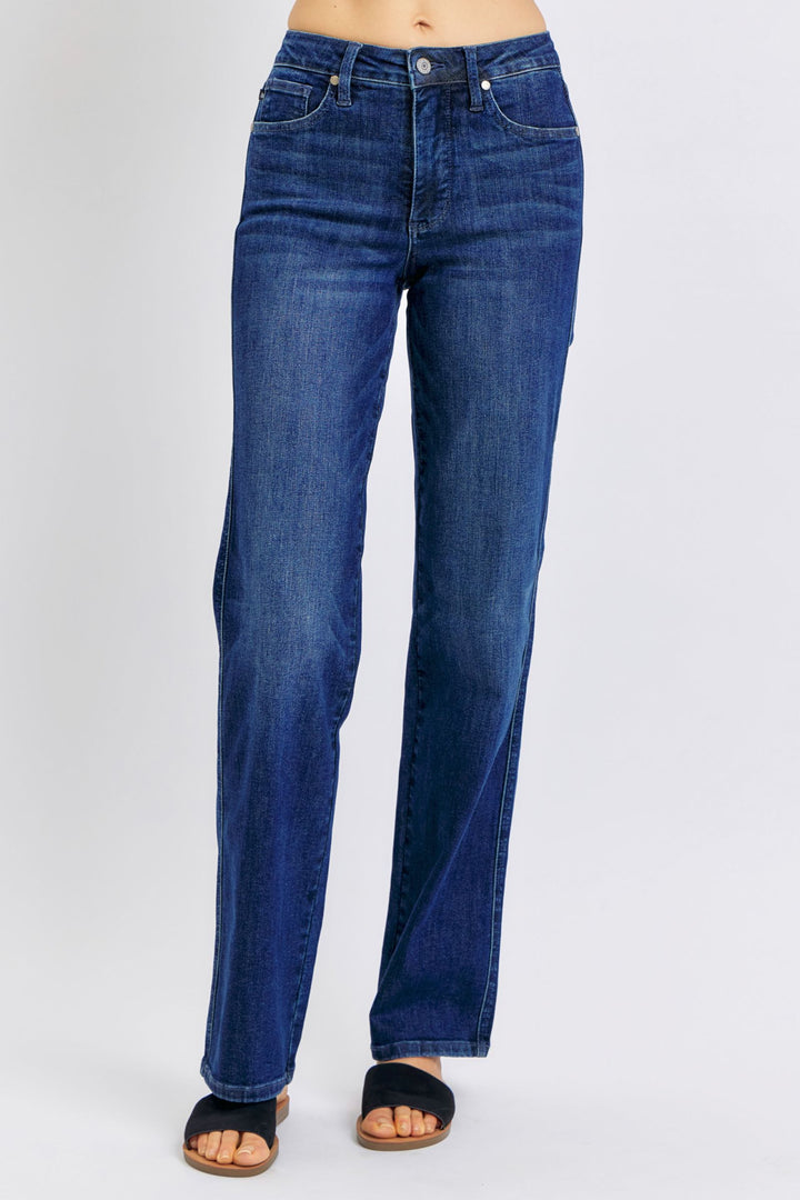 Judy Blue Mid Rise Tummy Control Classic Straight