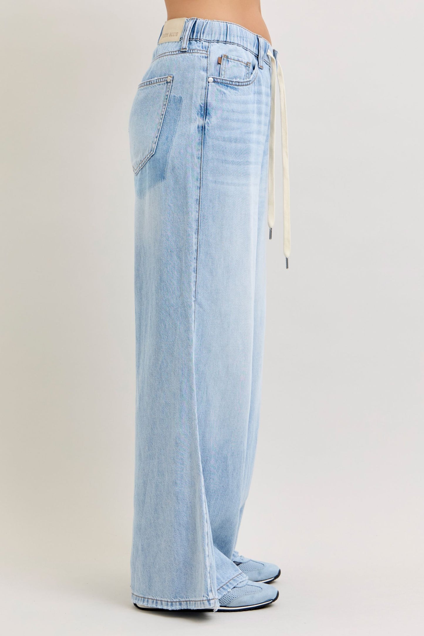 Judy Blue HW Featherweight Palazzo Shadow Pocket