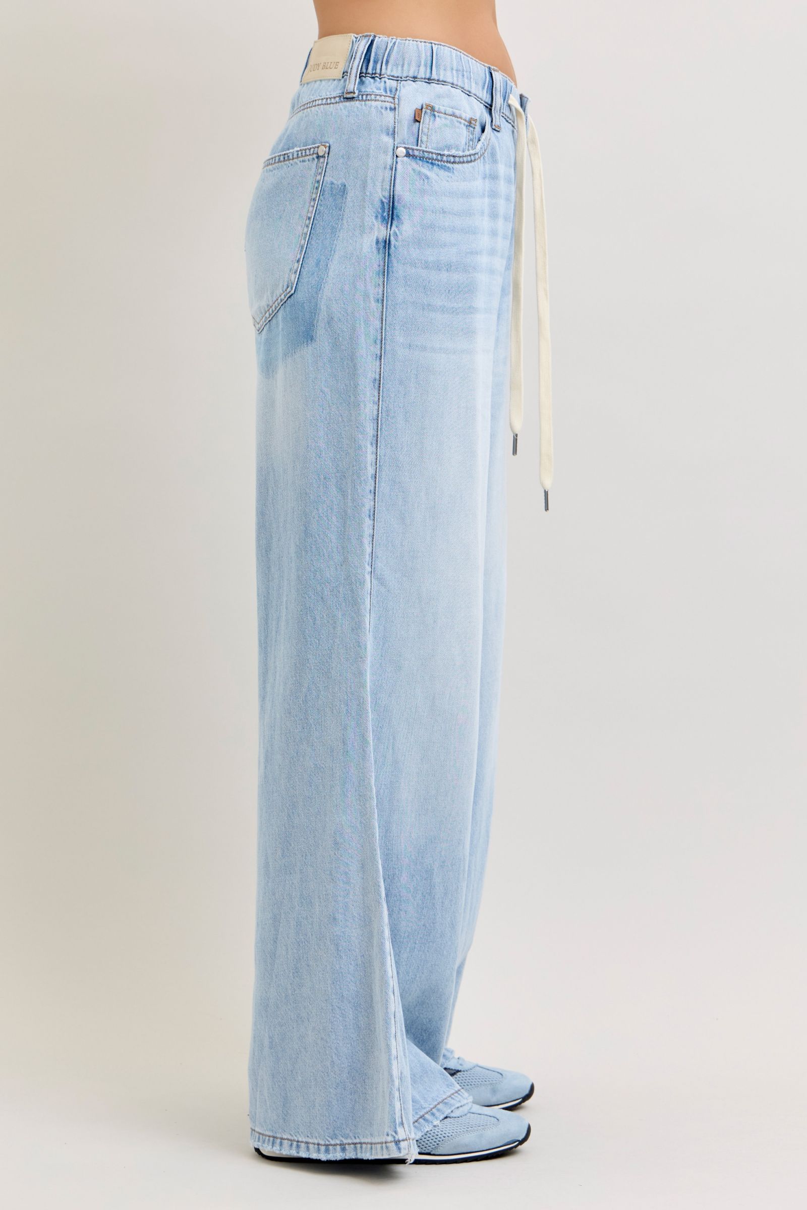 Judy Blue HW Featherweight Palazzo Shadow Pocket