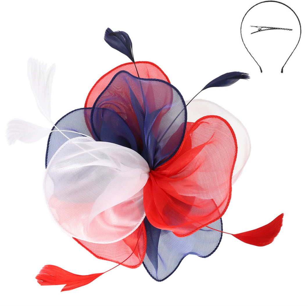 3 Piece Multi Colored Fascinator