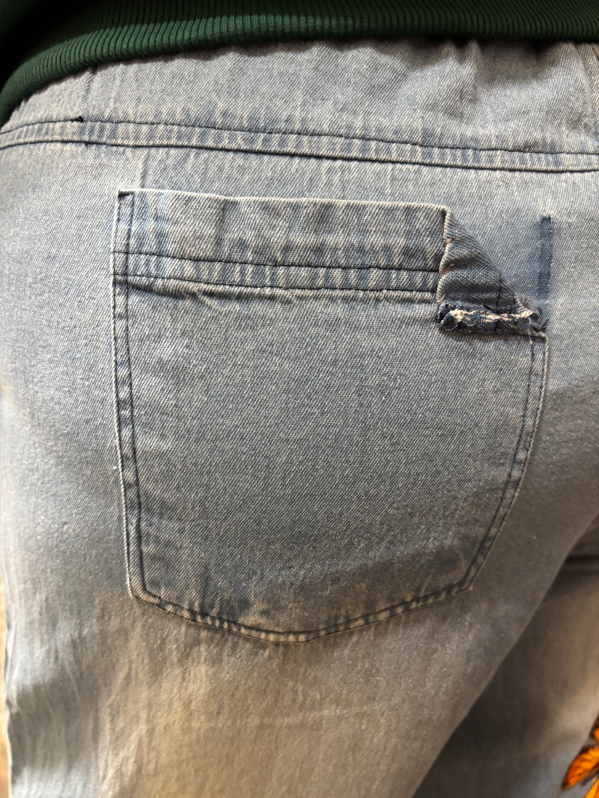 Blue Bird Patch Pants