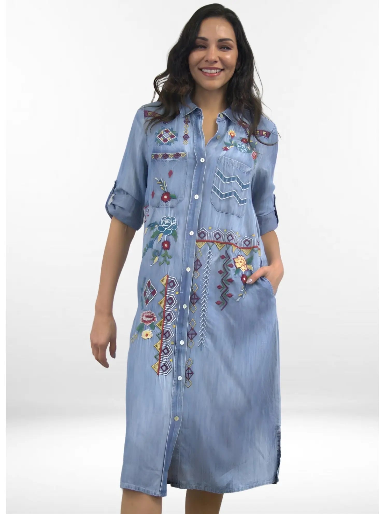 Vera Dress Elevated Denim Dress