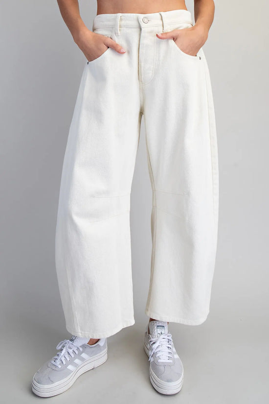 Mineral Washed Barrel Leg Pant