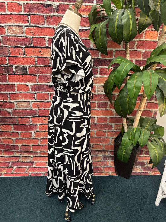 Midnight Muse Wrap Maxi Dress