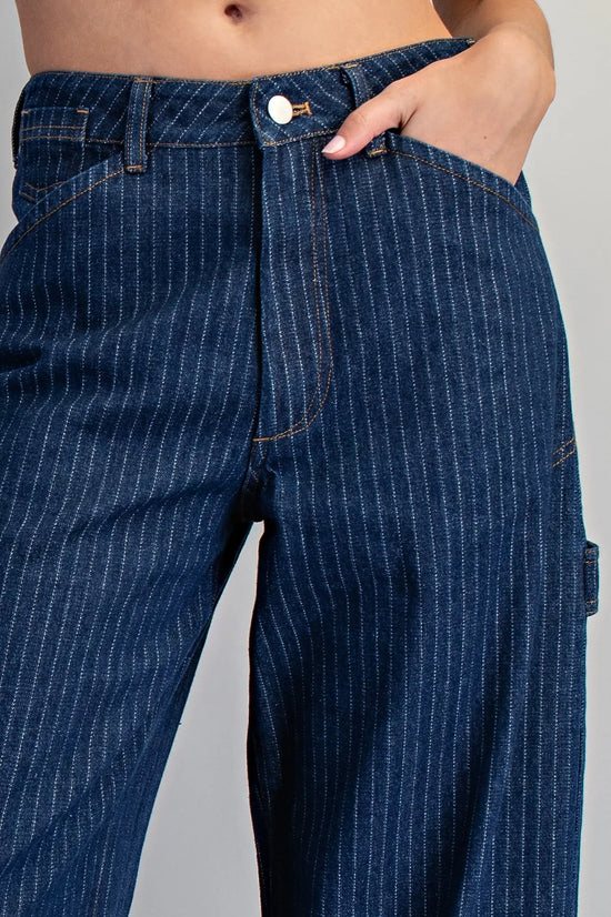 Bold Lines Striped Barrel Pant