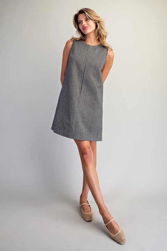 Mineral Washed Mini Dress