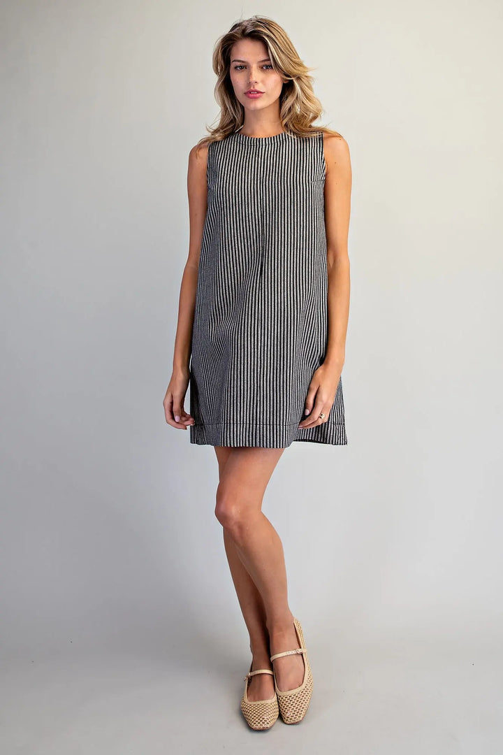 Mineral Washed Mini Dress