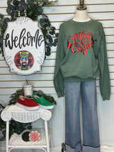 Load image into Gallery viewer, Merry Christmas Metallic Puff Sweatshirt

