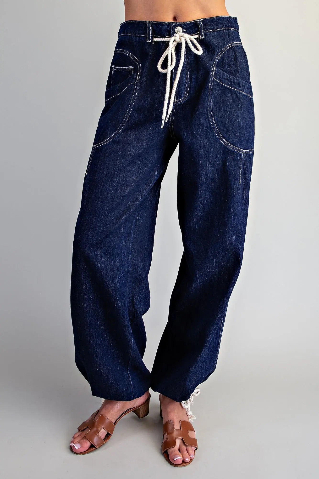 Better In Denim Barrel Pant